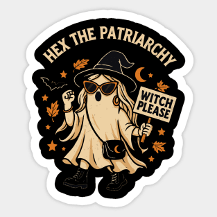 Hex the patriarchy - Feminist Witch | Spells, Magic, Activism Sticker